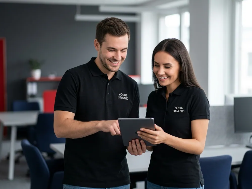 Employees using their branded company store