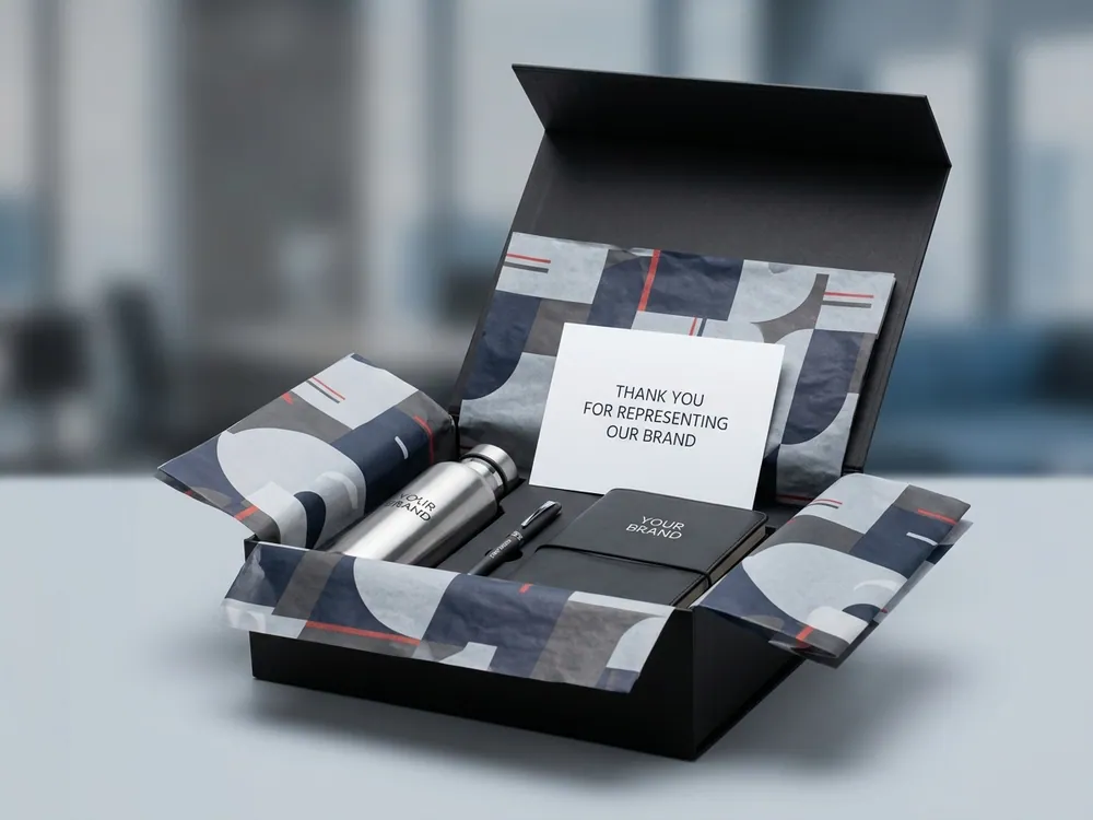 Branded kit and swag box