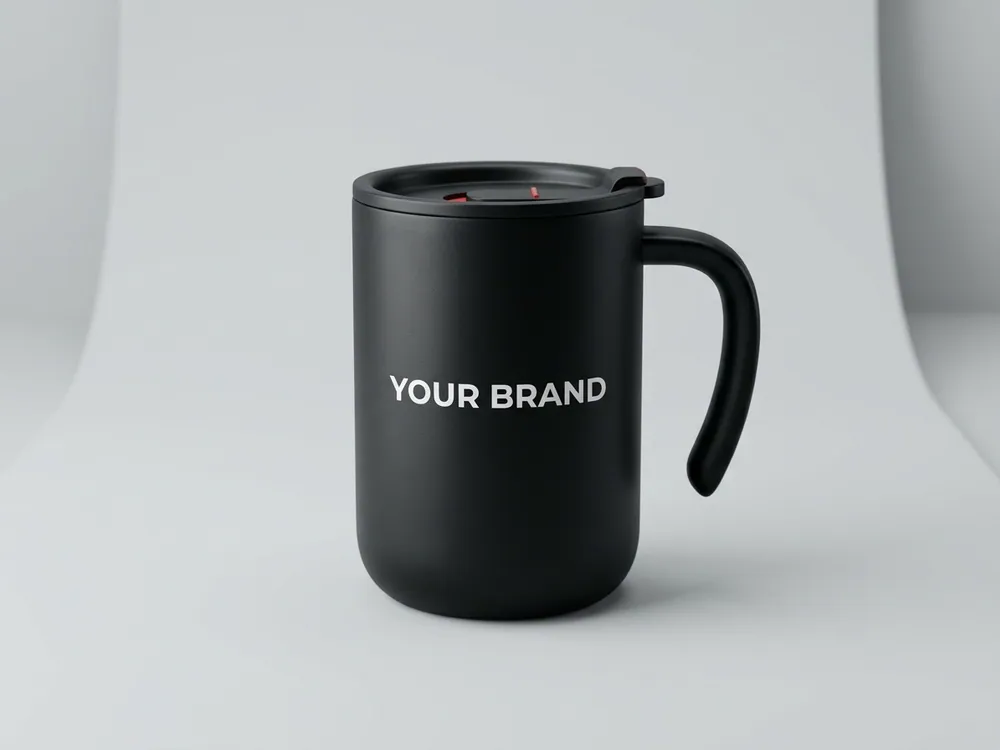 Branded travel mug